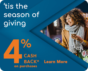 4% Cash Back on Purchases for a Limited Time